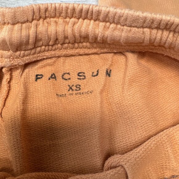 Pacsun XS Peach sweat Pants 100% Cotton Elastic Waistband Casual Fit Los Angeles - Picture 3 of 6